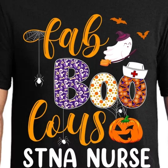 Fabulous Nurse Costume Faboolous Stna Nurse Boo Crew Funny Gift Pajama Set