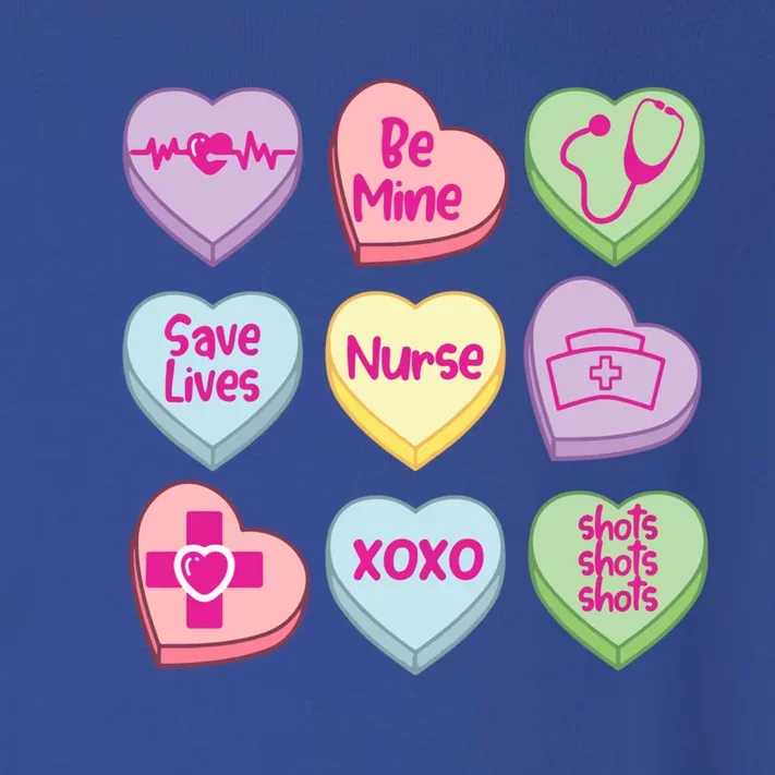 Funny Nurse Conversation Hearts Valentines Day Gift Toddler Long Sleeve Shirt