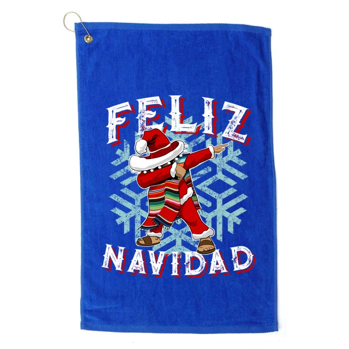 Feliz Navidad Dabbing Christmas Sombrero Great Gift Platinum Collection Golf Towel