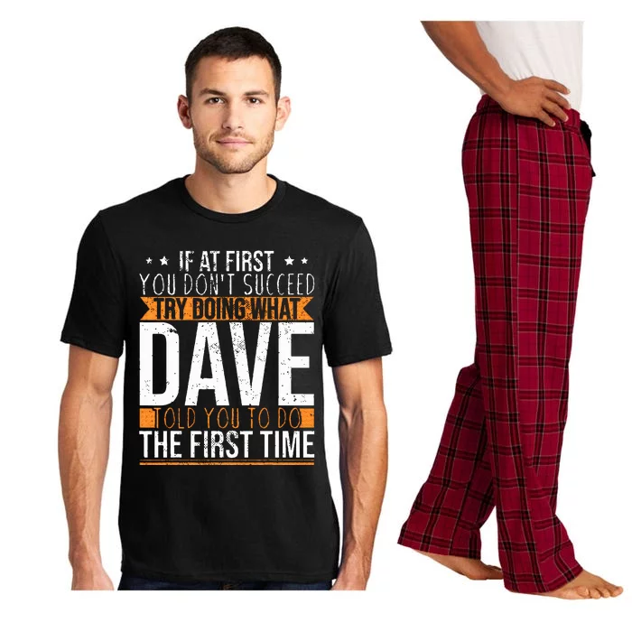 Funny Name Dave Pajama Set