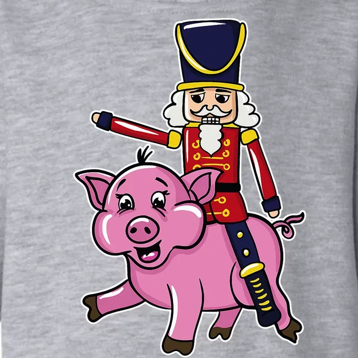 Funny Nutcracker Doll Riding Pig Lover Toddler Hoodie