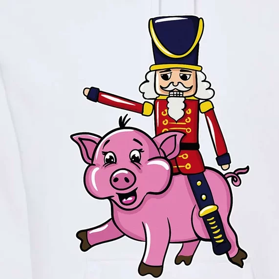 Funny Nutcracker Doll Riding Pig Lover Premium Hoodie