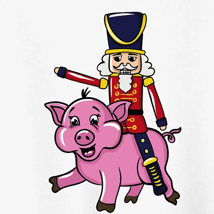 Funny Nutcracker Doll Riding Pig Lover Toddler T-Shirt