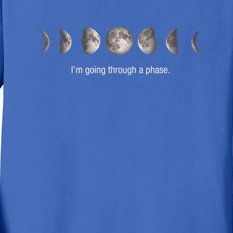 Funny Neil DeGrasse Gift Tyson Moon Phases Gift Kids Long Sleeve Shirt