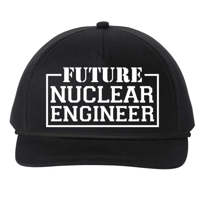 Future Nuclear Engineer Funny Nuclear Engineering Tech Great Gift Snapback Five-Panel Rope Hat