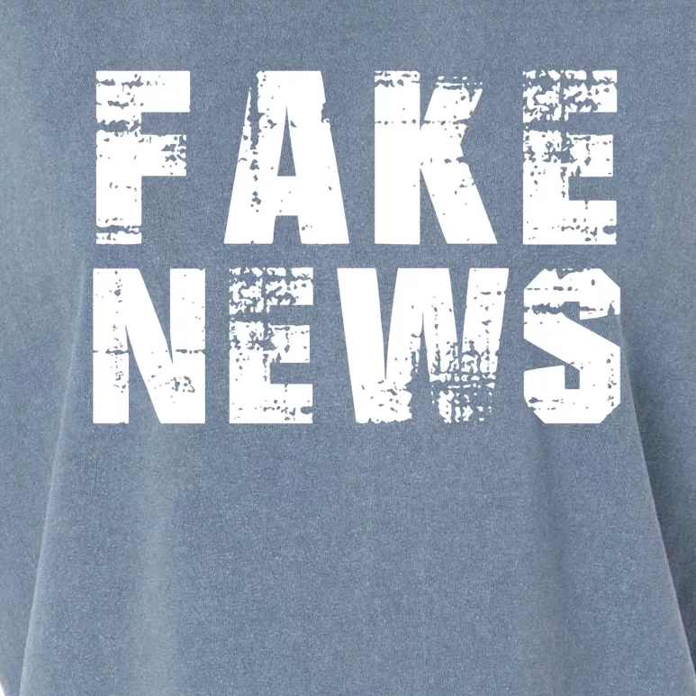 Fake News Election Keep America Great Garment-Dyed Women's Muscle Tee