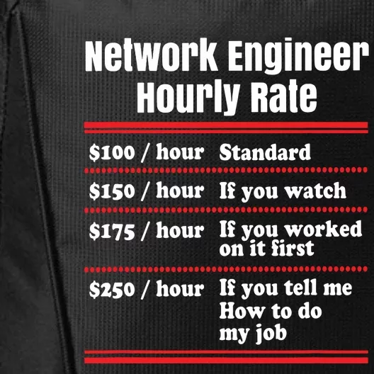 Funny Network Engineer Graphic Information Technology Gift City Backpack