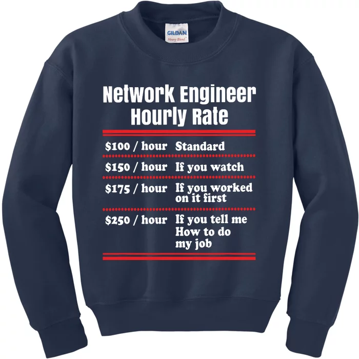 Funny Network Engineer Graphic Information Technology Gift Kids Sweatshirt