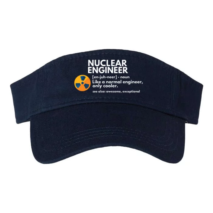 Funny Nuclear Engineer Definition Engineering Gift Valucap Bio-Washed Visor