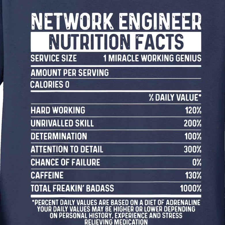 Funny Network Engineer Tool Code Network Engineering Kids Long Sleeve Shirt