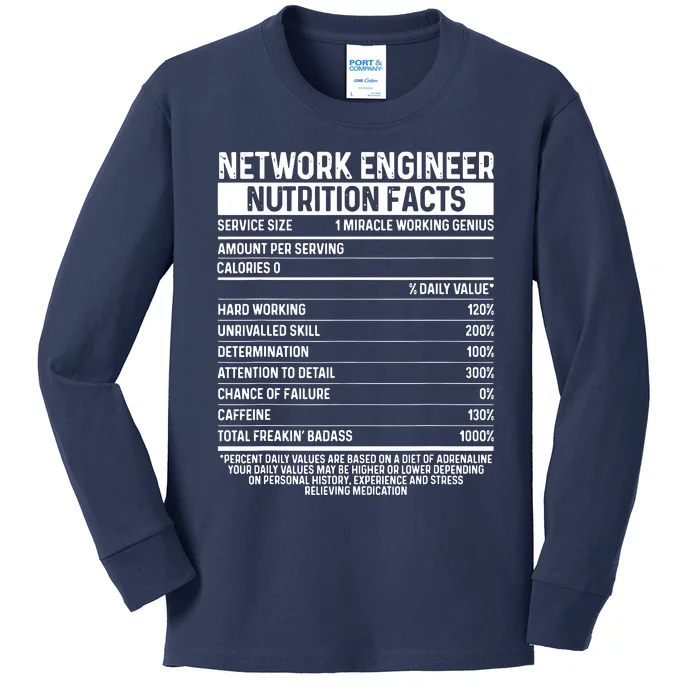 Funny Network Engineer Tool Code Network Engineering Kids Long Sleeve Shirt