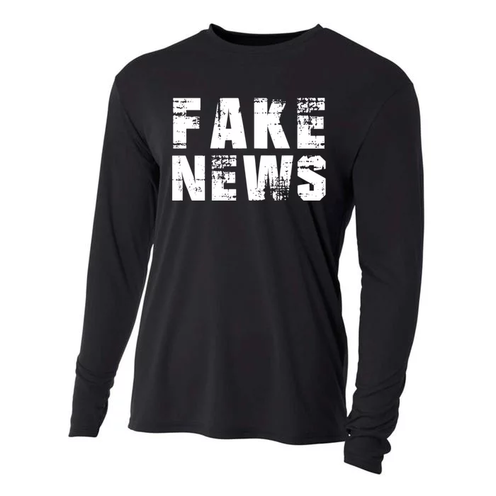 Fake News Election Keep America Great 2024 Trump Cooling Performance Long Sleeve Crew