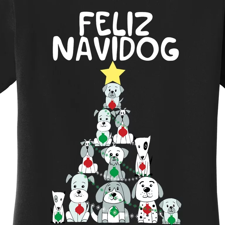 Feliz Navidog Feliz Navidad Christmas For Dog Lovers Women's T-Shirt