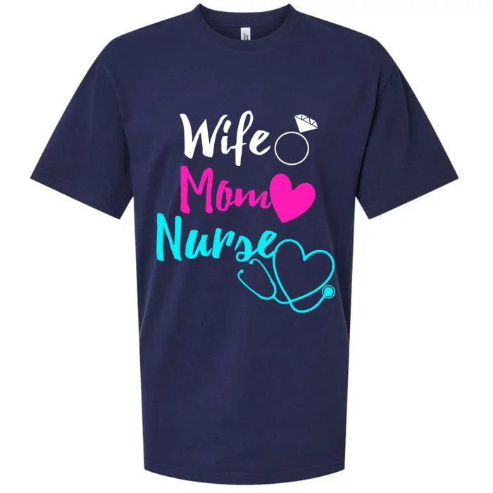 For Nurses Funny Gift Sueded Cloud Jersey T-Shirt