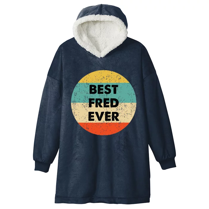 Fred Name Hooded Wearable Blanket