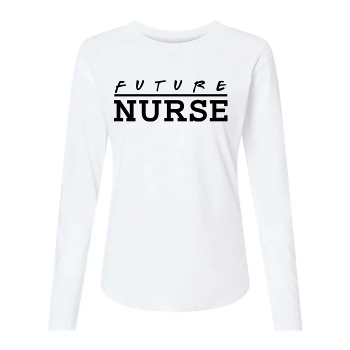 Future Nurse Womens Cotton Relaxed Long Sleeve T-Shirt