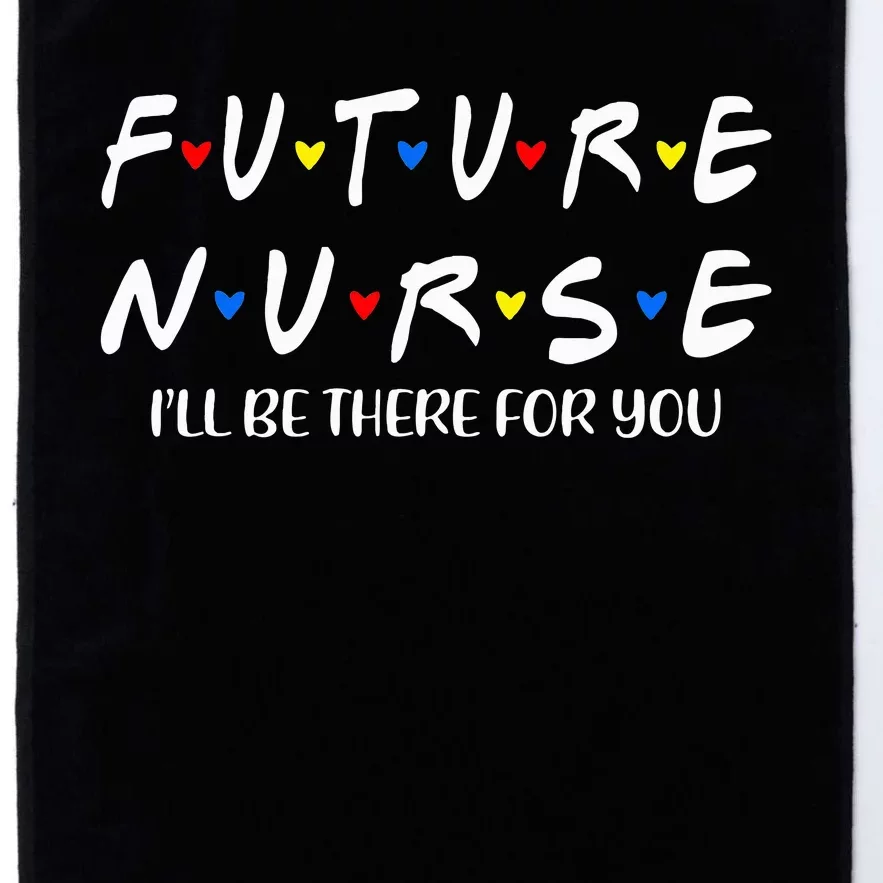 Future Nurse Funny Nursing Student Nurse School In Progress Platinum Collection Golf Towel