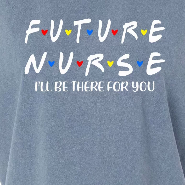 Future Nurse Funny Nursing Student Nurse School In Progress Garment-Dyed Women's Muscle Tee