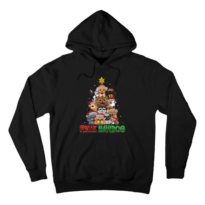 Feliz Navidog Feliz Navidad Christmas For Dog Lovers Tall Hoodie