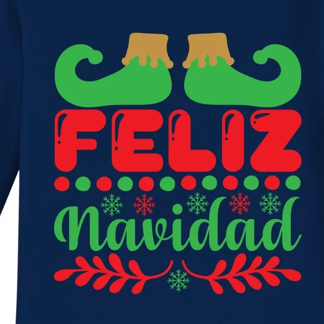 Feliz Navidad Baby Long Sleeve Bodysuit