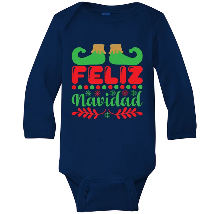 Feliz Navidad Baby Long Sleeve Bodysuit