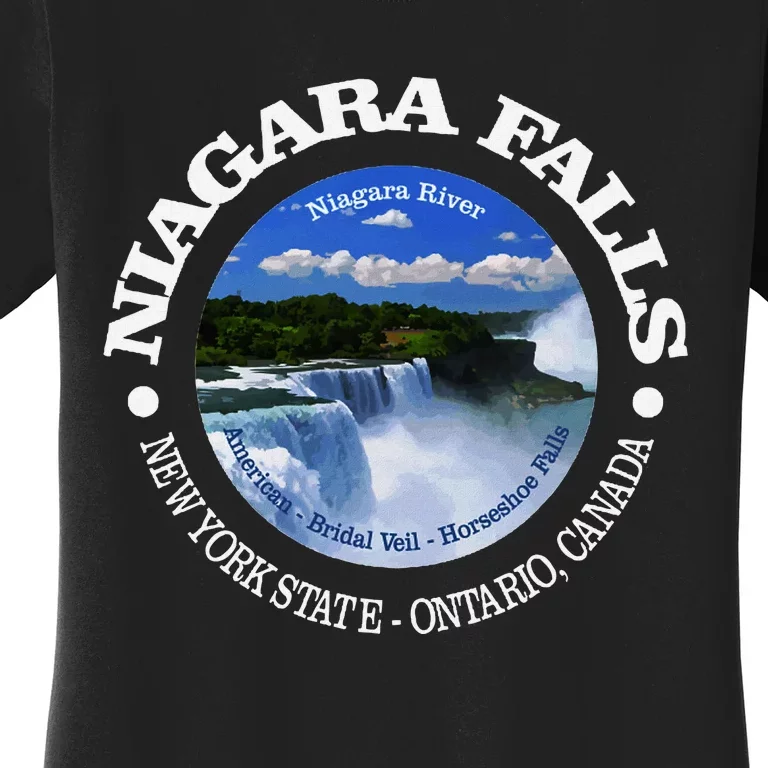 Funny Niagara Falls Niagara River New York State Canada Women's T-Shirt