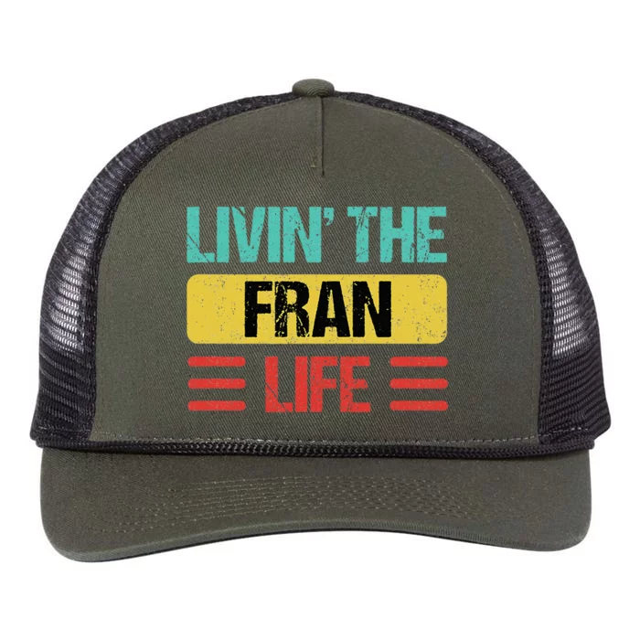 Fran Name Retro Rope Trucker Hat Cap