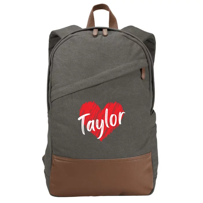 First Names Cotton Canvas Backpack