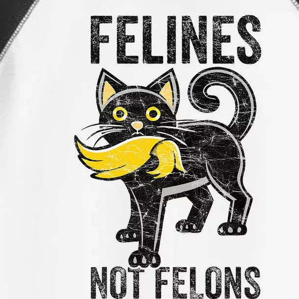 Felines Not Felons Anti Trump Cat Eating Trump Hair Toddler Fine Jersey T-Shirt