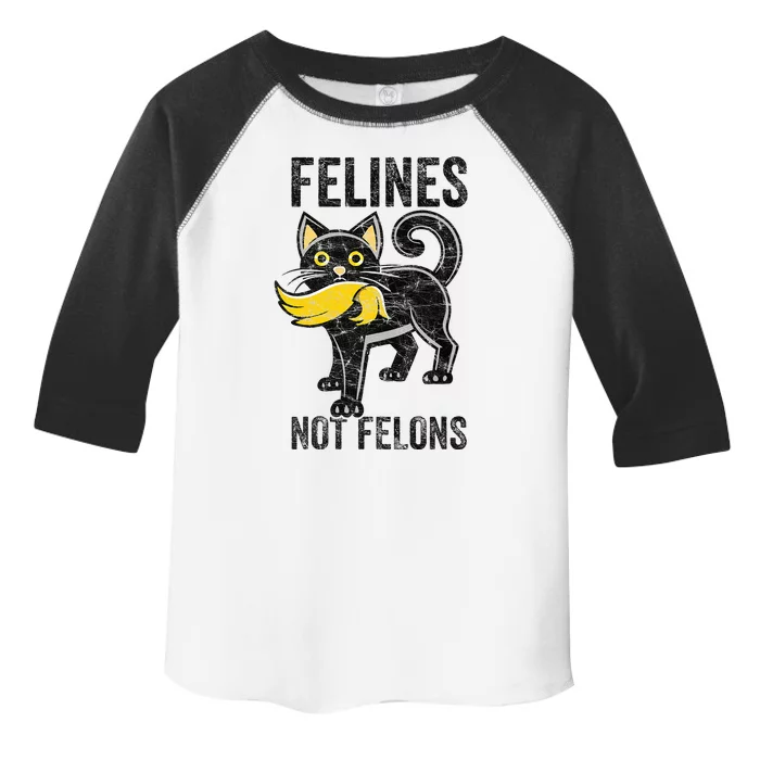 Felines Not Felons Anti Trump Cat Eating Trump Hair Toddler Fine Jersey T-Shirt