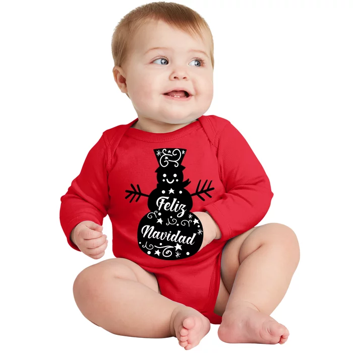 Feliz Navidad Baby Long Sleeve Bodysuit