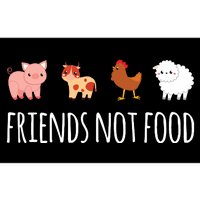 Friends Not Food Vegetarian Vegan Bumper Sticker