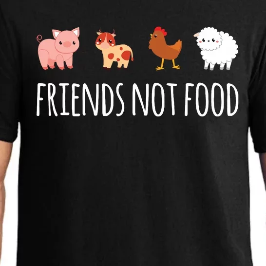 Friends Not Food Vegetarian Vegan Pajama Set