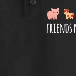 Friends Not Food Vegetarian Vegan Dry Zone Grid Performance Polo