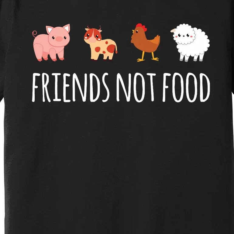 Friends Not Food Vegetarian Vegan Premium T-Shirt