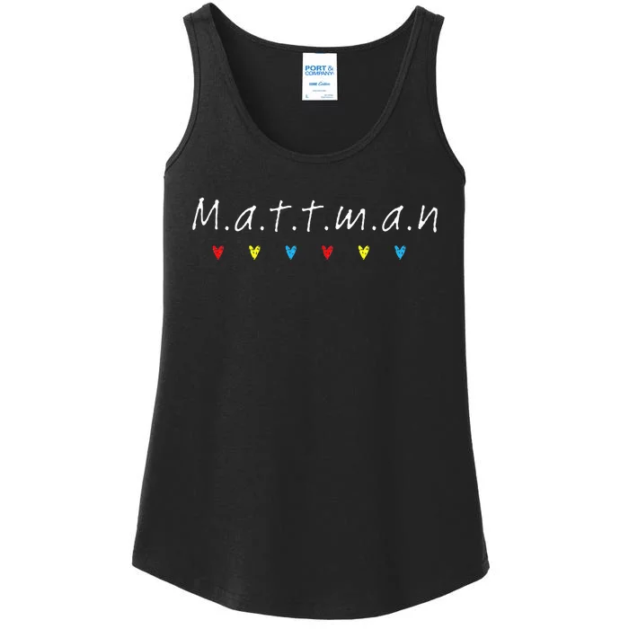 First Name For Friends Birthday Mattman Matthew Ladies Essential Tank