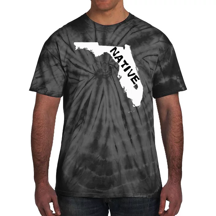 Florida Native For Strong State Proud Local Inhabitants Tie-Dye T-Shirt