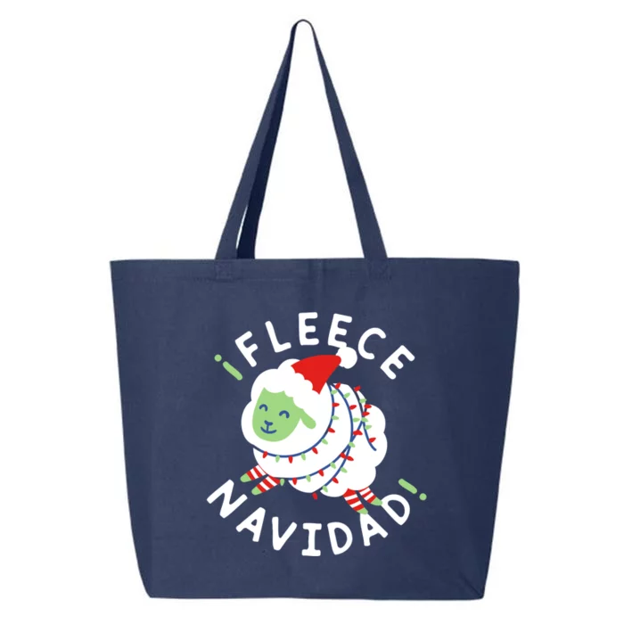 ¡Fleece Navidad Funny Christmas 25L Jumbo Tote