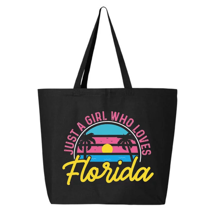 Floridian Native Florida Just A Who Loves Florida 25L Jumbo Tote