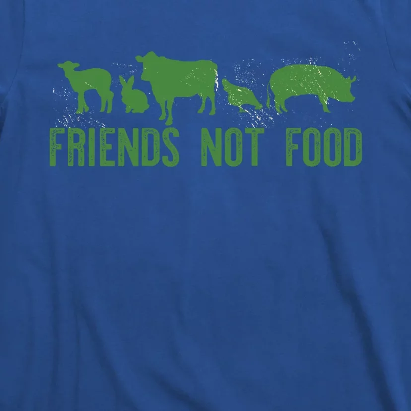 Friends Not Food Veggie Vegetarian Vegan Love Animals Meme Cool Gift T-Shirt