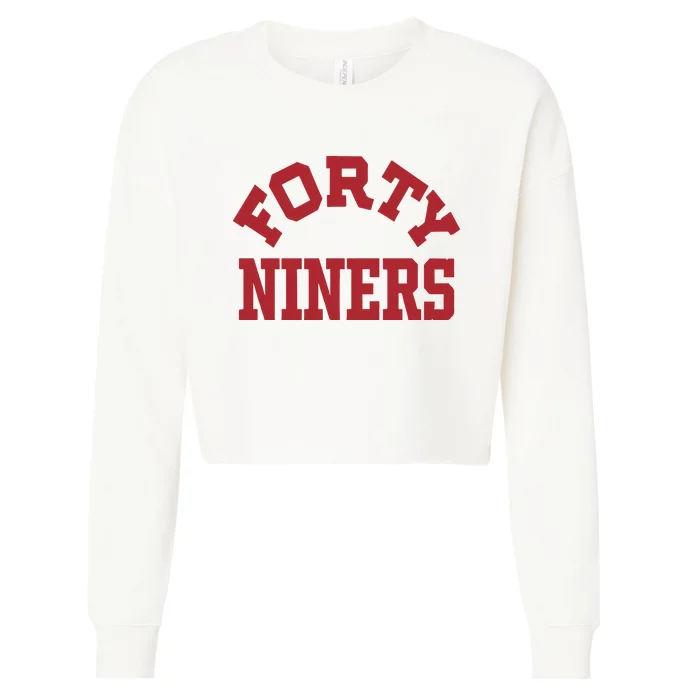 Forty Niners Cropped Pullover Crew