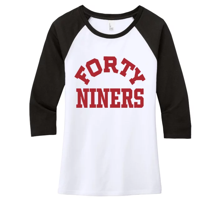 Forty Niners Women's Tri-Blend 3/4-Sleeve Raglan Shirt