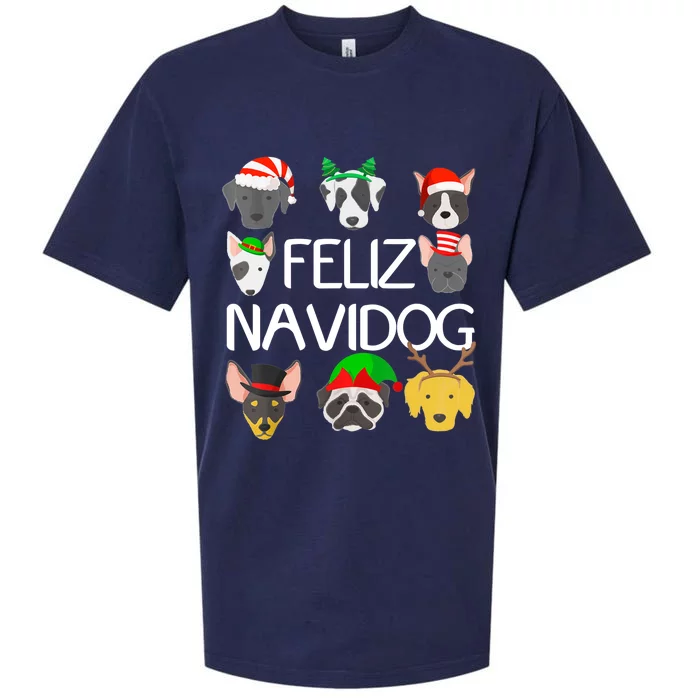 Feliz Navidog Feliz Navidad Christmas For Dog Lovers Sueded Cloud Jersey T-Shirt