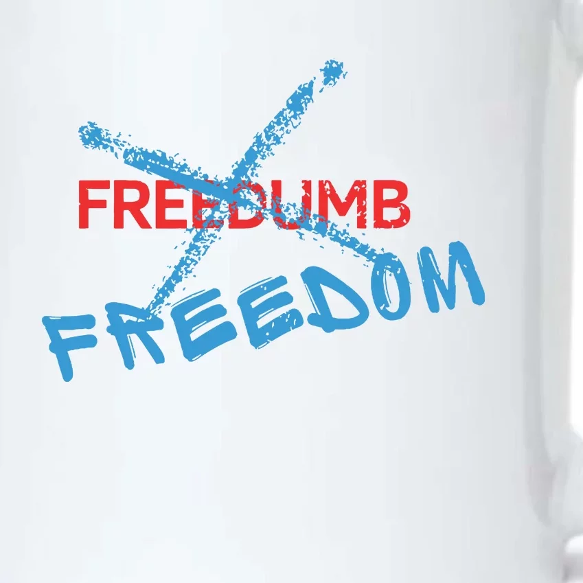 Freedom Not Freedumb Black Color Changing Mug