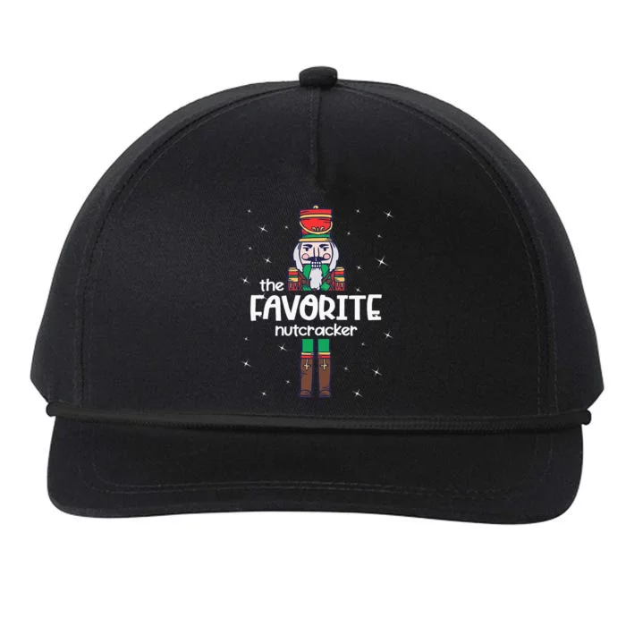 Favorite Nutcracker Family Matching Funny Pajama Snapback Five-Panel Rope Hat