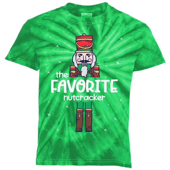 Favorite Nutcracker Family Matching Funny Pajama Kids Tie-Dye T-Shirt