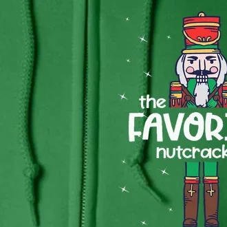 Favorite Nutcracker Family Matching Funny Pajama Full Zip Hoodie