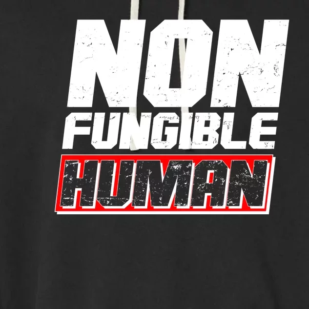 Funny Non Fungible Human NFT Garment-Dyed Fleece Hoodie