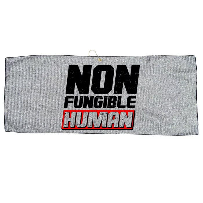 Funny Non Fungible Human NFT Large Microfiber Waffle Golf Towel