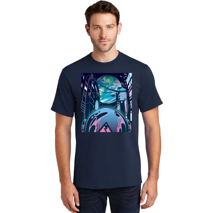 Futuristic Neon Future Tall T-Shirt